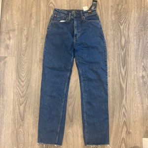 Abercrombie Zoe Natural Rise Ankle Straight Jeans